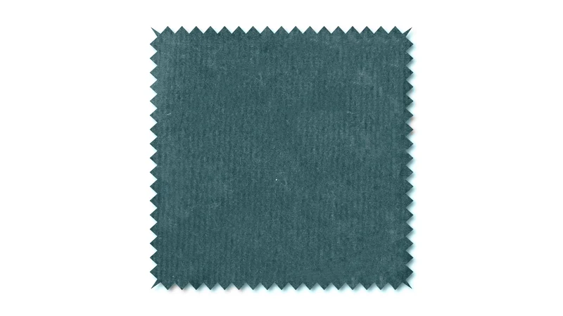 KAWOLA Stoffmuster Velvet grün petrol