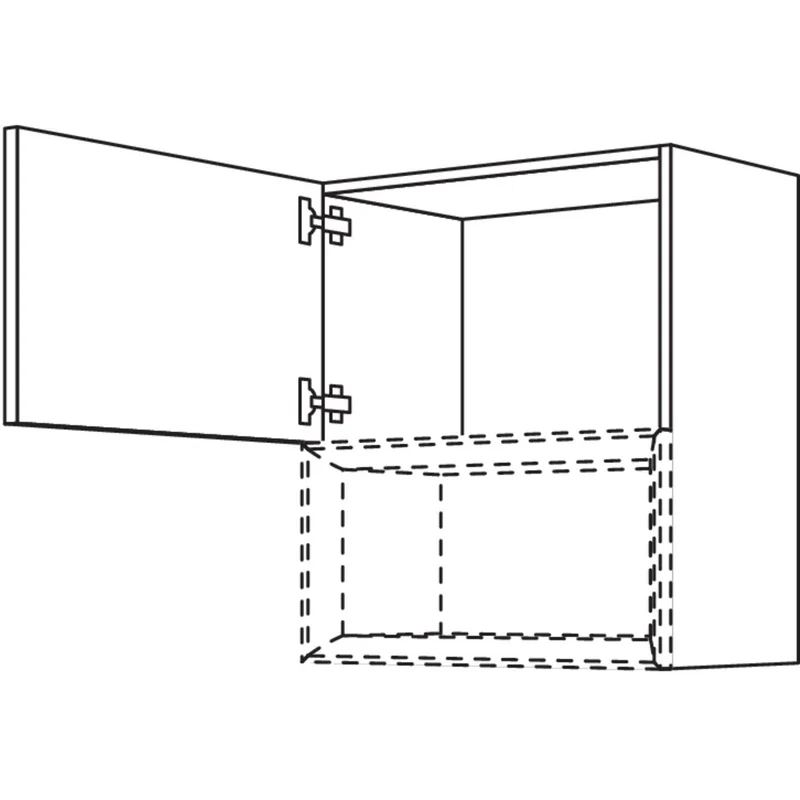 nobilia Wandschrank für Regaleinsatz Case WCU40-2 40 cm