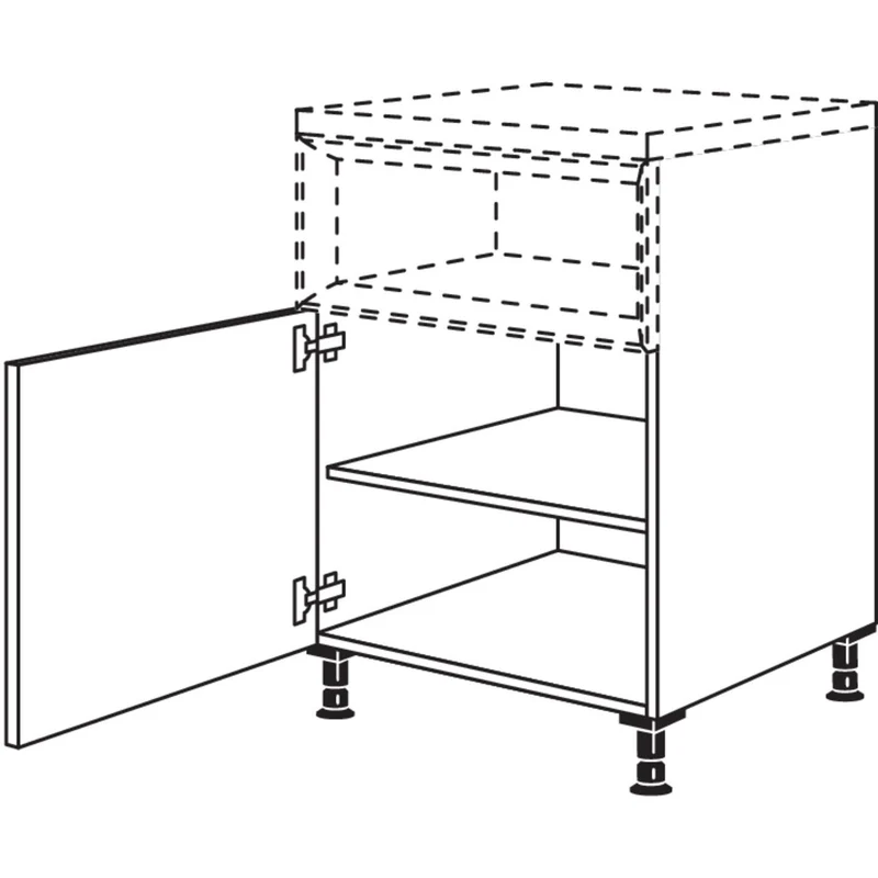 nobilia Maxi-Unterschrank für Regaleinsatz Case UC50-M 50 cm