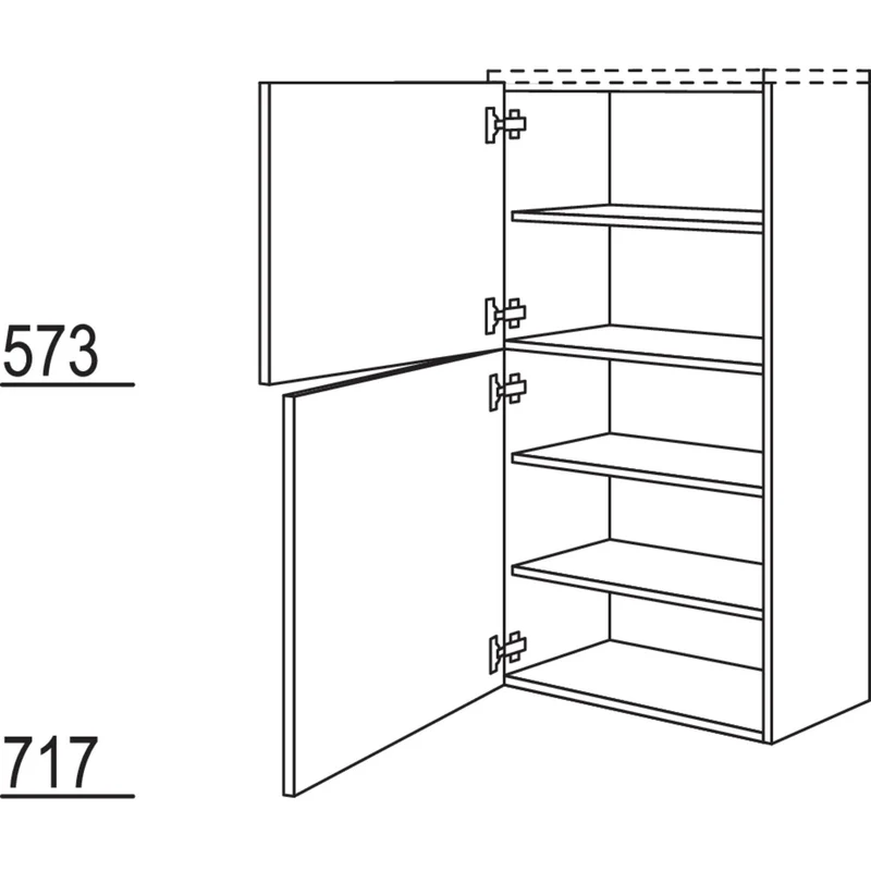 nobilia Highboard HBB30-130 30 cm