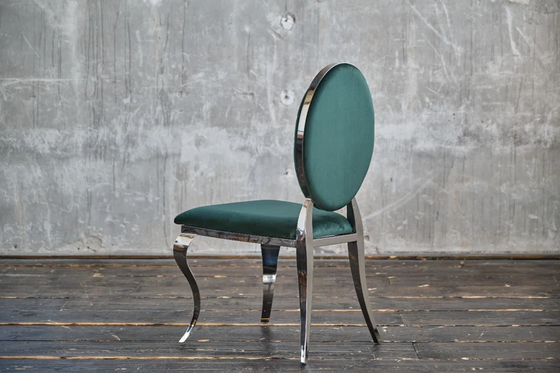 KAWOLA Stuhl LINDA Esszimmerstuhl Barock Velvet grün
