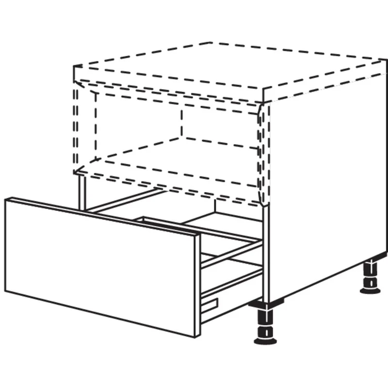 nobilia Mini-Auszugschrank für Regaleinsatz Case UAC120-58 120 cm