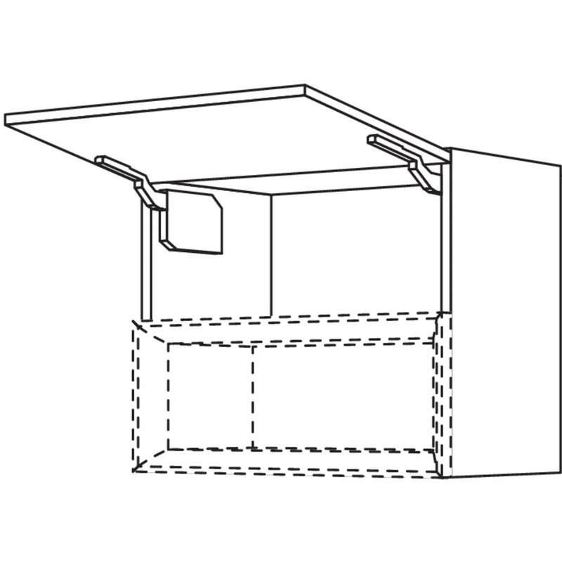 nobilia Wandschrank mit Klappe für Regaleinsatz Case WKC30-58 30 cm