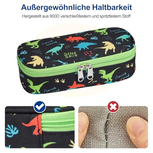 Bagseri Federmäppchen Jungen - Große Kinder Federtasche für Kita und Schule