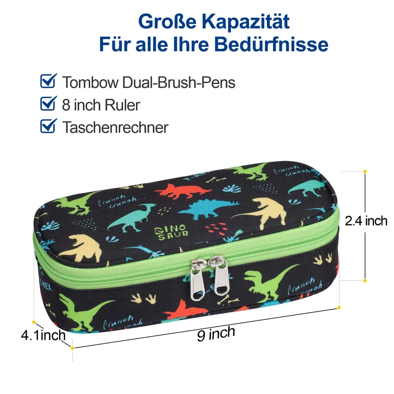 Bagseri Federmäppchen Jungen - Große Kinder Federtasche für Kita und Schule