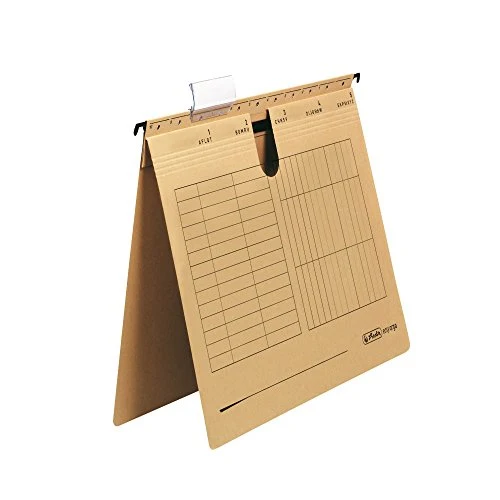 Herlitz Hängehefter mit kaufm. Heftung UniReg/10843381 braun Inh.25