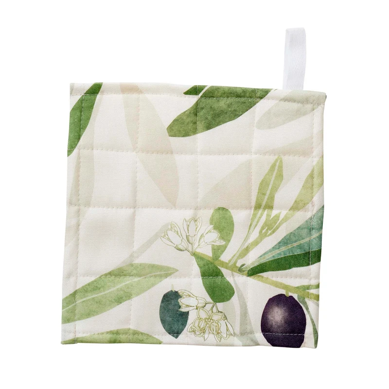 KLIPPAN - Topflappen Olive, gewebte Baumwolle 20x20cm