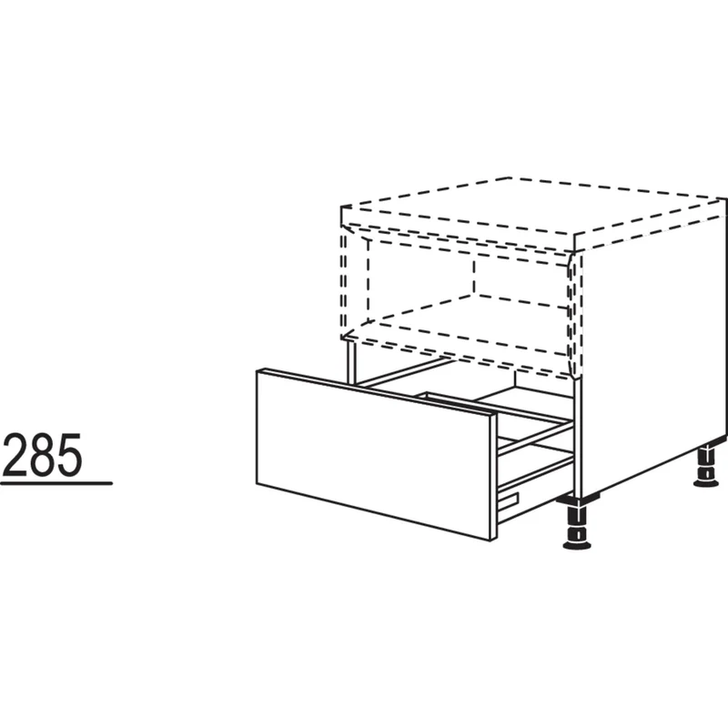 nobilia Mini-Auszugschrank für Regaleinsatz Case UAC50-58 50 cm