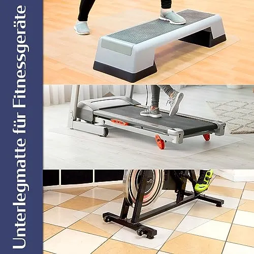Unterlage für Fitnessgeräte - Bodenschutzmatte 120x150 cm Hartboden