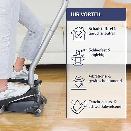 Unterlage für Fitnessgeräte - Bodenschutzmatte 120x150 cm Hartboden