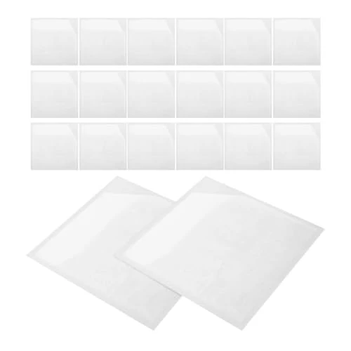 HEMOTON 20 Stück Transparente Pvc Selbstklebende Tasche für Notizbücher und Journale mit Glatter Oberfläche für Büroorganisation und Schnellen Zugriff mit Einer Hand