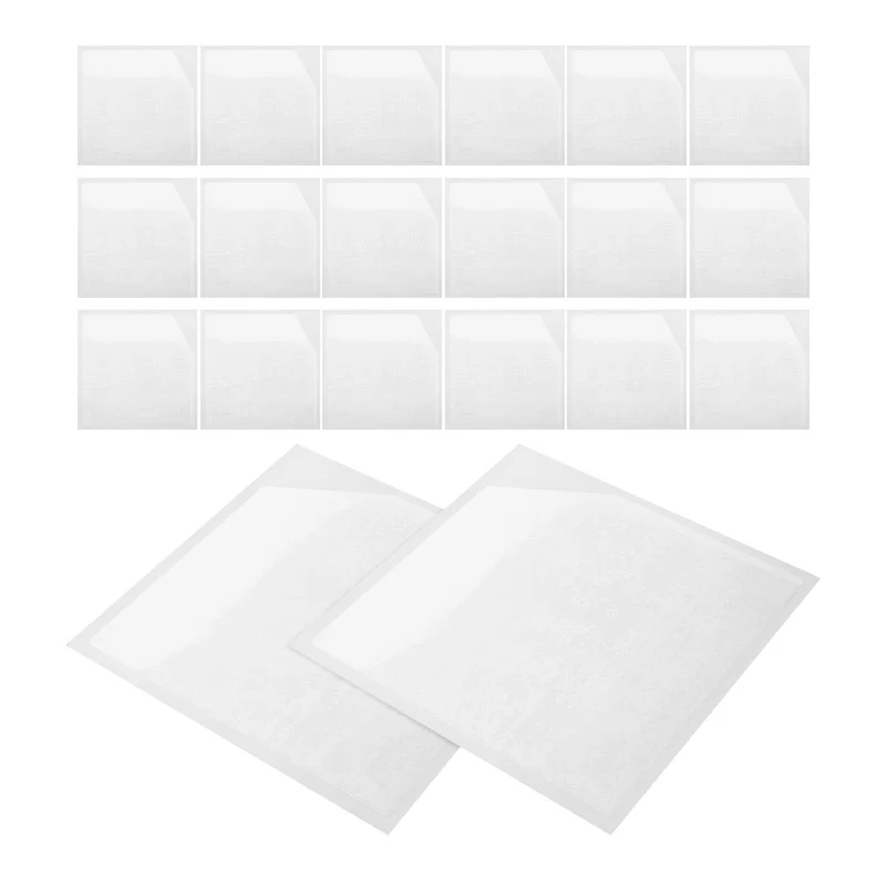 HEMOTON 20 Stück Transparente Pvc Selbstklebende Tasche für Notizbücher und Journale mit Glatter Oberfläche für Büroorganisation und Schnellen Zugriff mit Einer Hand