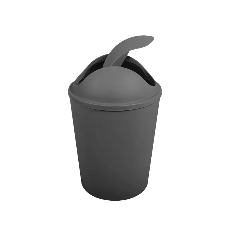 MSV Abfalleimer AKO 5,5 l mit Klappdeckel grau