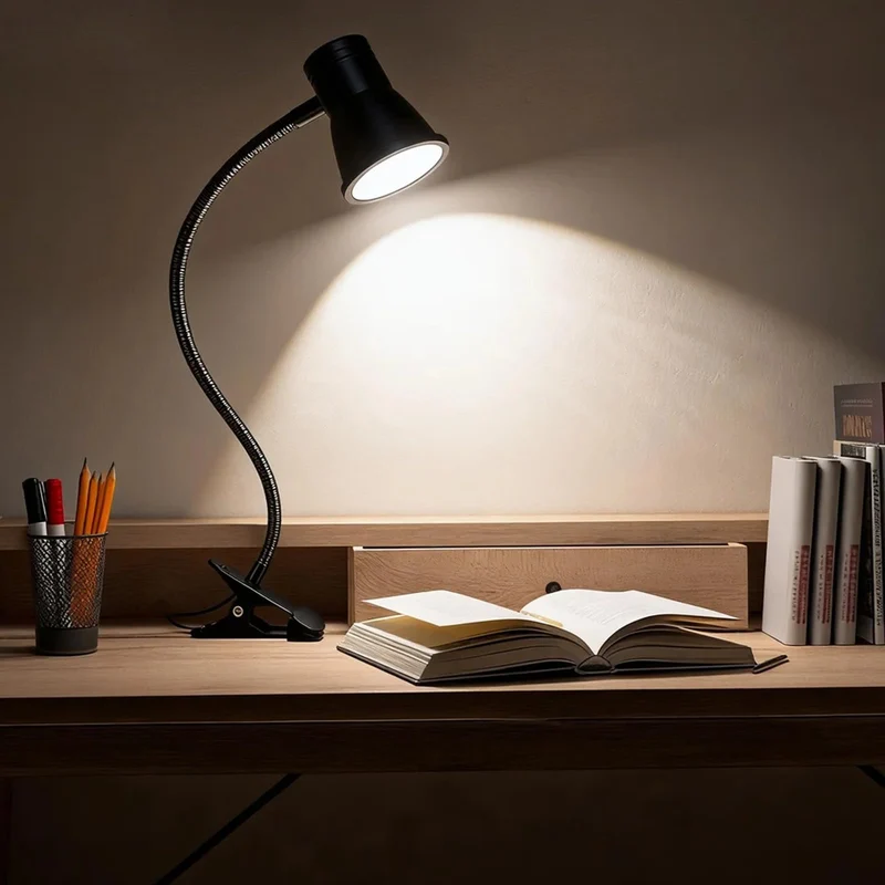 GBKDQQ 2 Stück Leselampe Bett Klemme, Dimmbare LED Schreibtischlampe mit 3 Farbtemperaturen, USB Tischlampe mit Kabel, Klemmlampe Bett mit Schalter für Schlafzimmer, Schreibtisch