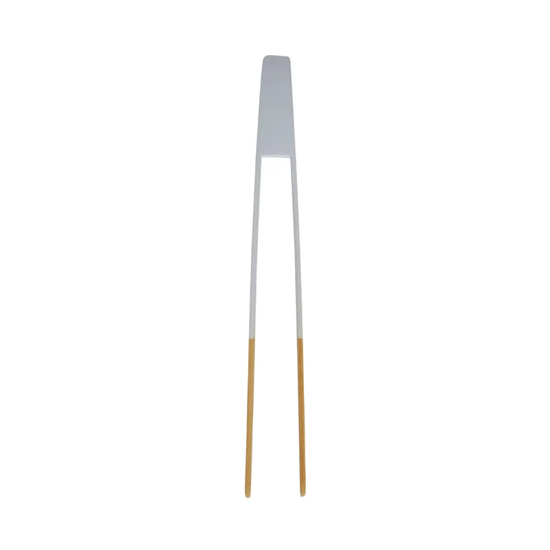 pebbly - Zange aus Bambus 'Pale Grey' – nicht magnetisch 24cm