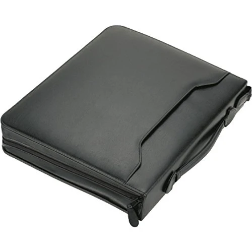 ALASSIO 31502 Ringbuchmappe A4 RIMINI, Schreibmappe 37 x 31 x 6 cm, Schwarz