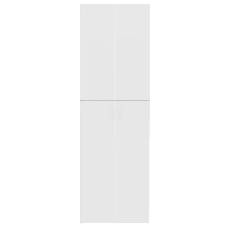Myheimly Aktenschrank, Büroschrank mit Stauraum, Lagerschrank für Büro, Schrank Büromöbel Aufbewahrungsschrank, Holzwerkstoff Aktenschrank Weiß,60 x 32 x 190 cm