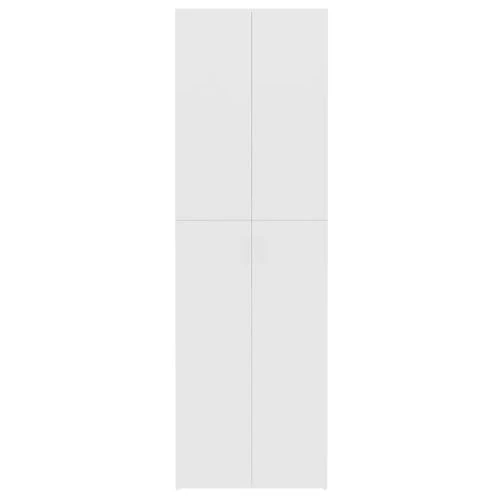 Myheimly Aktenschrank, Büroschrank mit Stauraum, Lagerschrank für Büro, Schrank Büromöbel Aufbewahrungsschrank, Holzwerkstoff Aktenschrank Weiß,60 x 32 x 190 cm