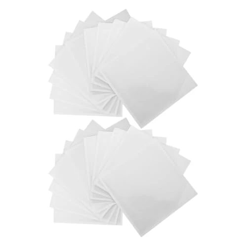 20 Stück Transparente Pvc Selbstklebende Hüllen für Notizbücher und Journale mit Glatter Oberfläche und Dünner Flexibilität zur Büroorganisation