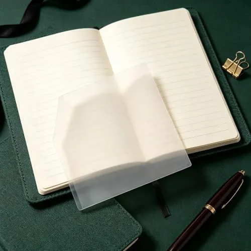 20 Stück Transparente Pvc Selbstklebende Hüllen für Notizbücher und Journale mit Glatter Oberfläche und Dünner Flexibilität zur Büroorganisation