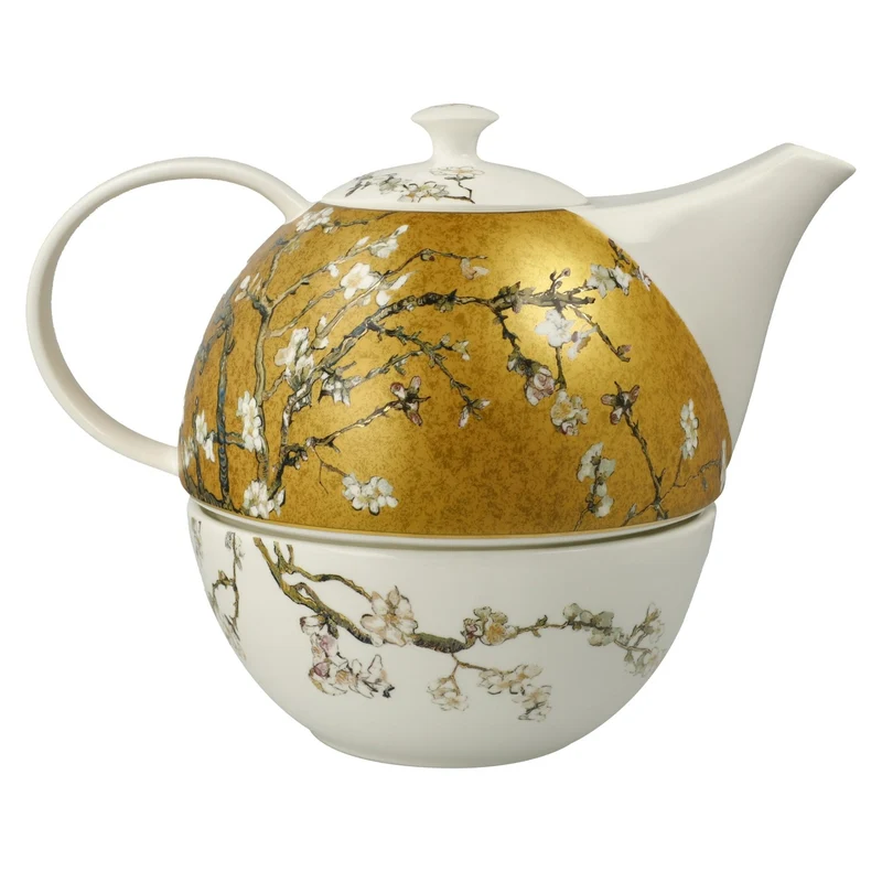 Goebel Artis Orbis, Teekanne mit Stövchen, Van Gogh - Mandelbaum 24cm 2025