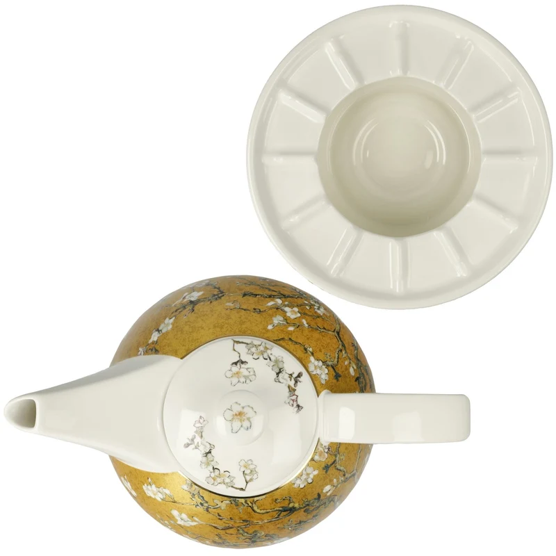 Goebel Artis Orbis, Teekanne mit Stövchen, Van Gogh - Mandelbaum 24cm 2025