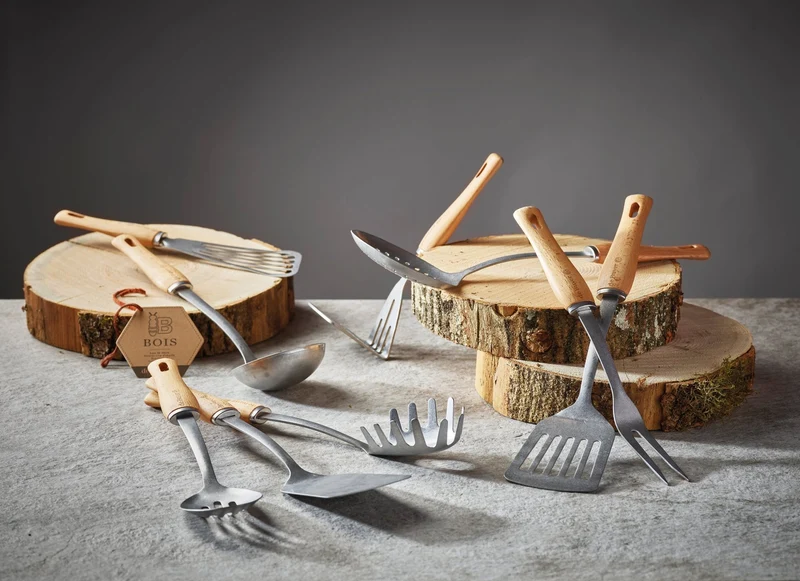 de Buyer 'Schöpflöffel Edelstahl & Holz - B Bois'