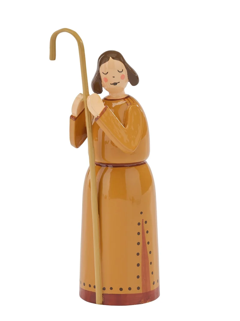 Wendt & Kühn Krippenfigur 'Hirte, betend, mit Hirtenstab - 8,5cm'