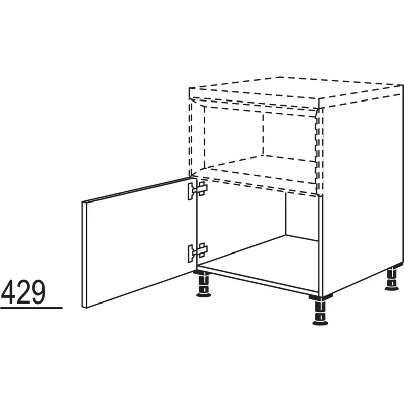 nobilia XL-Unterschrank für Regaleinsatz Case UC30-X 30 cm