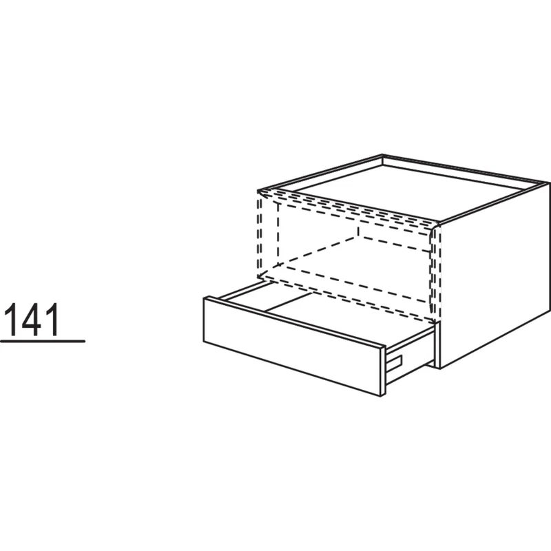nobilia Schubkastenschrank für Regaleinsatz Case USC45-43 45 cm