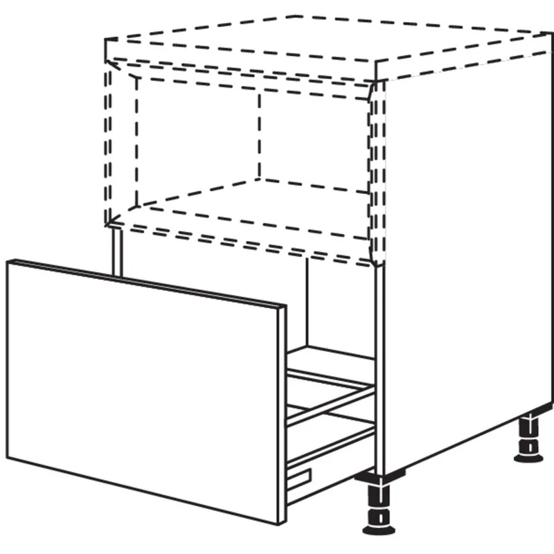 nobilia XL-Auszugschrank für Regaleinsatz Case UAC90-X 90 cm