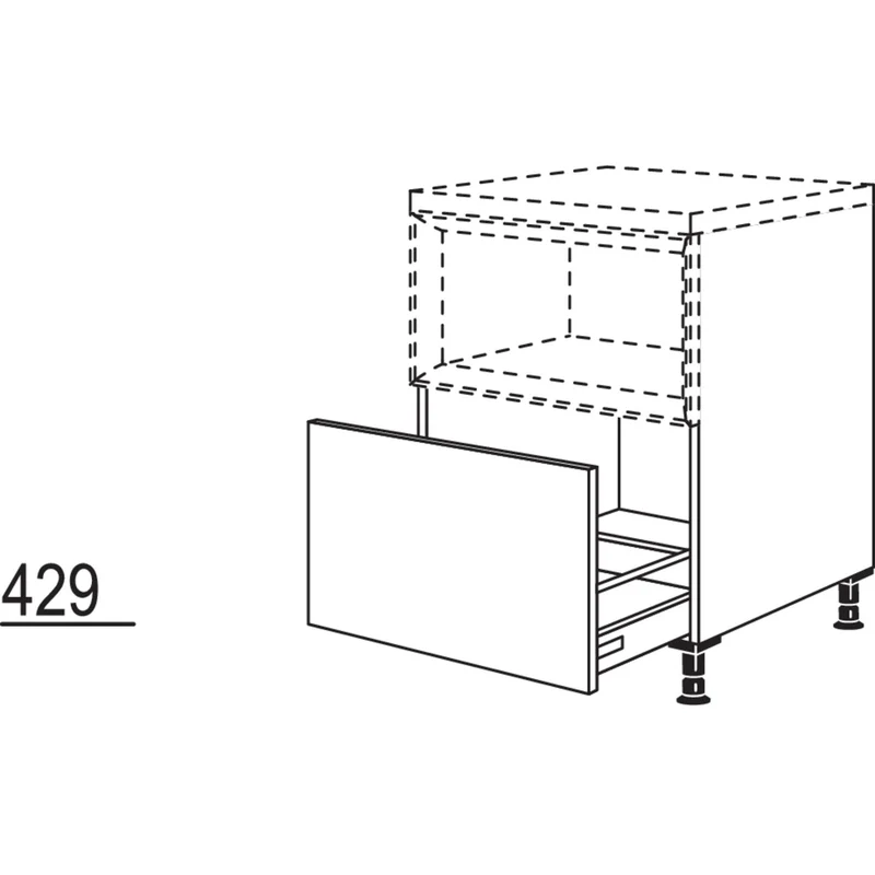 nobilia XL-Auszugschrank für Regaleinsatz Case UAC60-X 60 cm