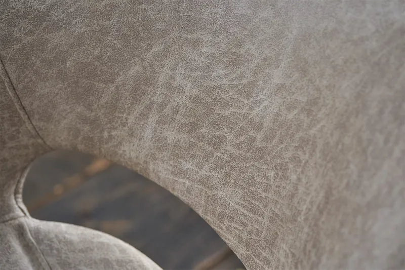 KAWOLA Stuhl "ZAJA Square" Esszimmerstuhl Microfaser creme