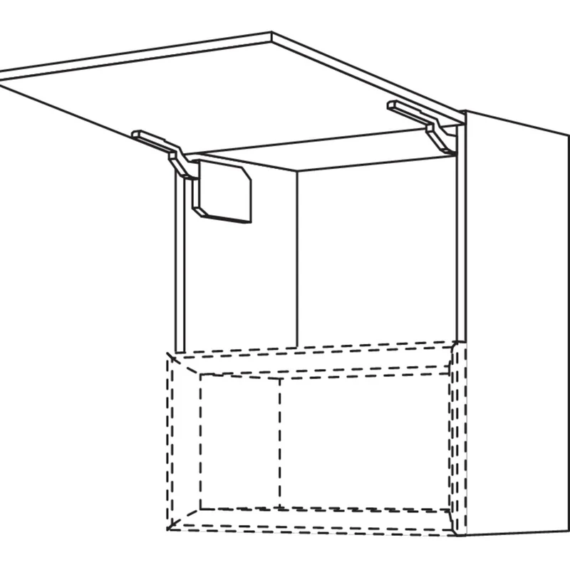 nobilia Wandschrank mit Klappe für Regaleinsatz Case WKC40-2 40 cm