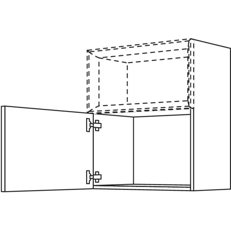 nobilia Wandschrank für Regaleinsatz Case WCO60-2 60 cm