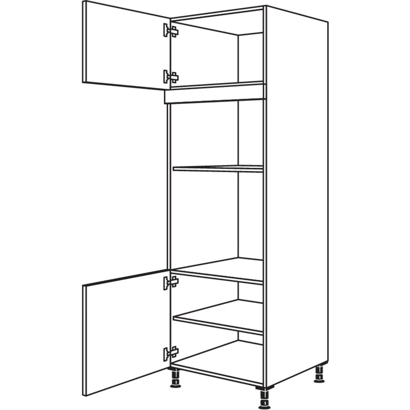 nobilia Geräte-Umbau Backofen und Mikrowelle GMO-2 60 cm