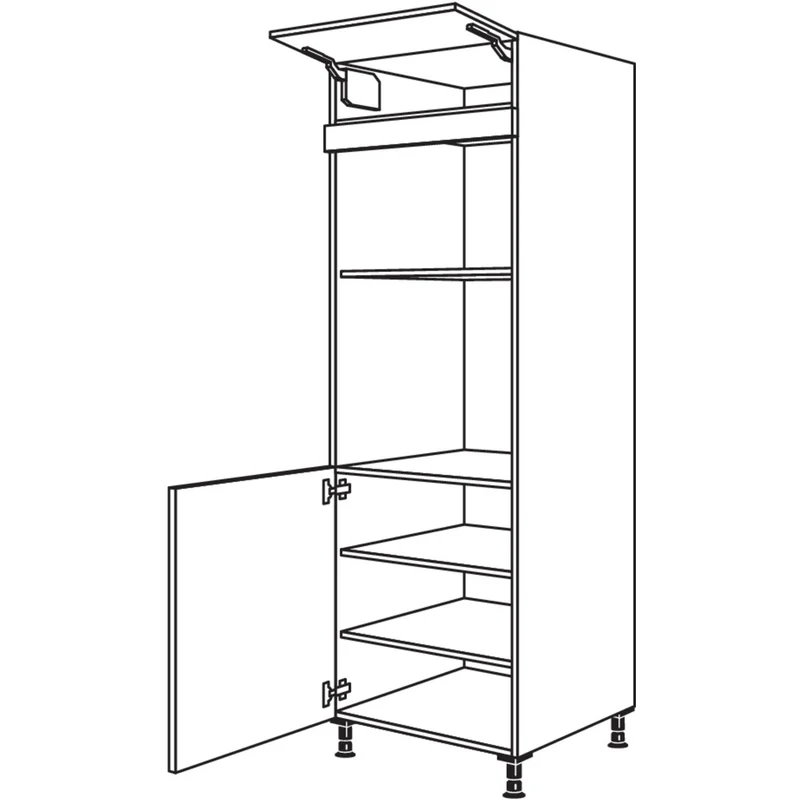 nobilia XL-Geräte-Umbau Backofen und Mikrowelle GDMO-1X 60 cm