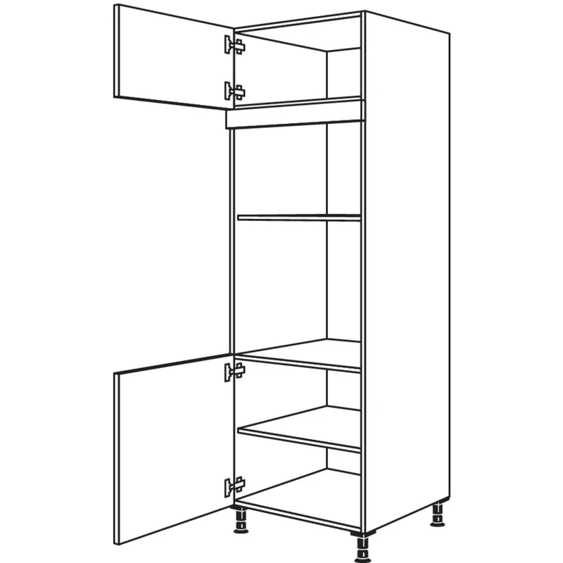 nobilia XL-Geräte-Umbau Backofen und Mikrowelle GMO-1X 60 cm