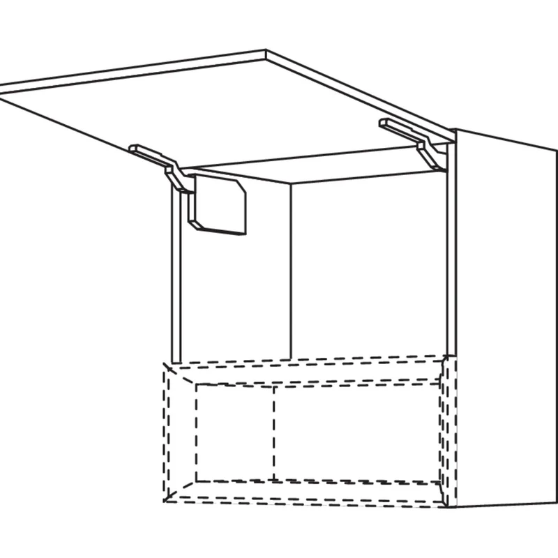 nobilia Wandschrank mit Klappe für Regaleinsatz Case WKC45-1 45 cm