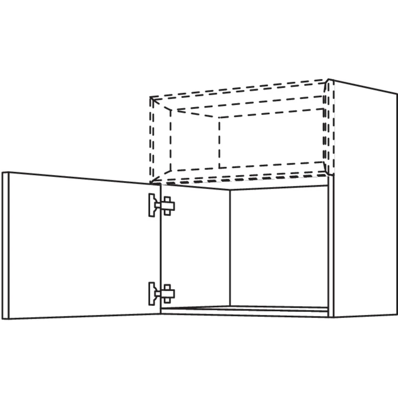nobilia Wandschrank für Regaleinsatz Case WCO45-1 45 cm