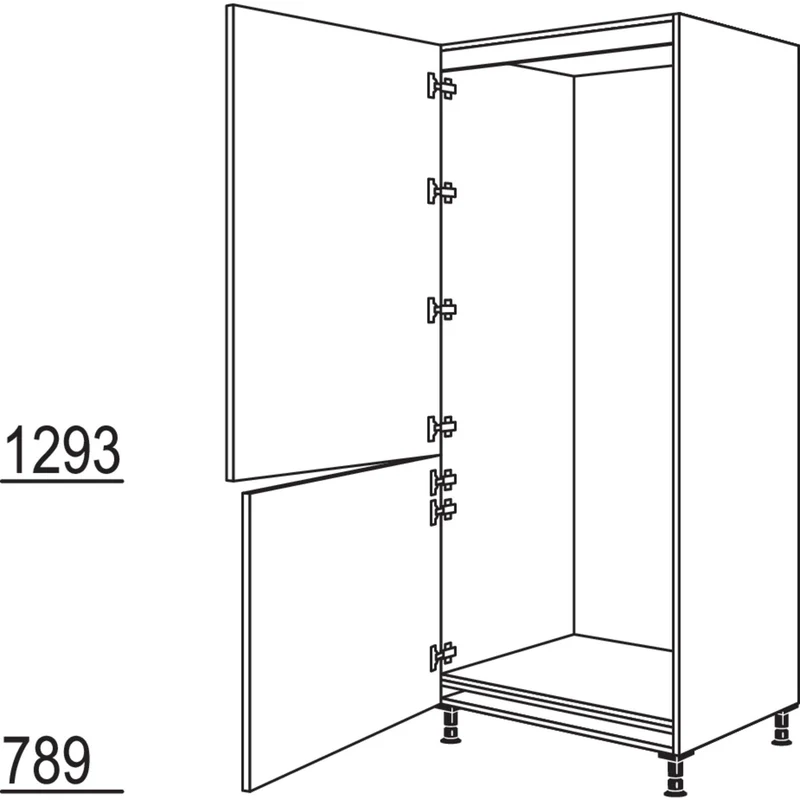nobilia XL-Geräte-Umbau Kühl-Gefrierautomat GD194-76-1X 76,2 cm