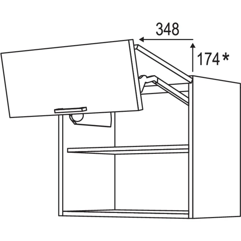 nobilia Wandschrank Falt-Lifttür WFL60-58 60 cm