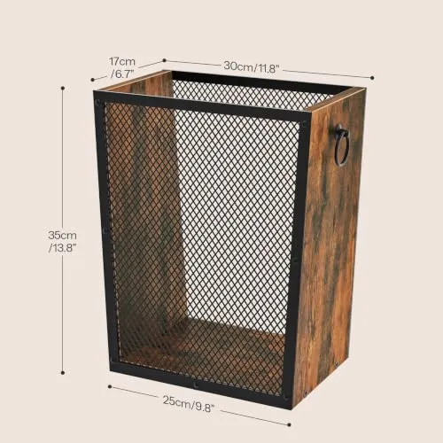 HOOBRO Mülleimer 17 L, Papierkorb im Industrial-Design