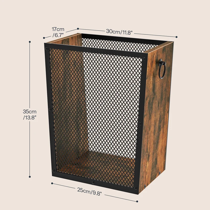 HOOBRO Mülleimer 17 L, Papierkorb im Industrial-Design