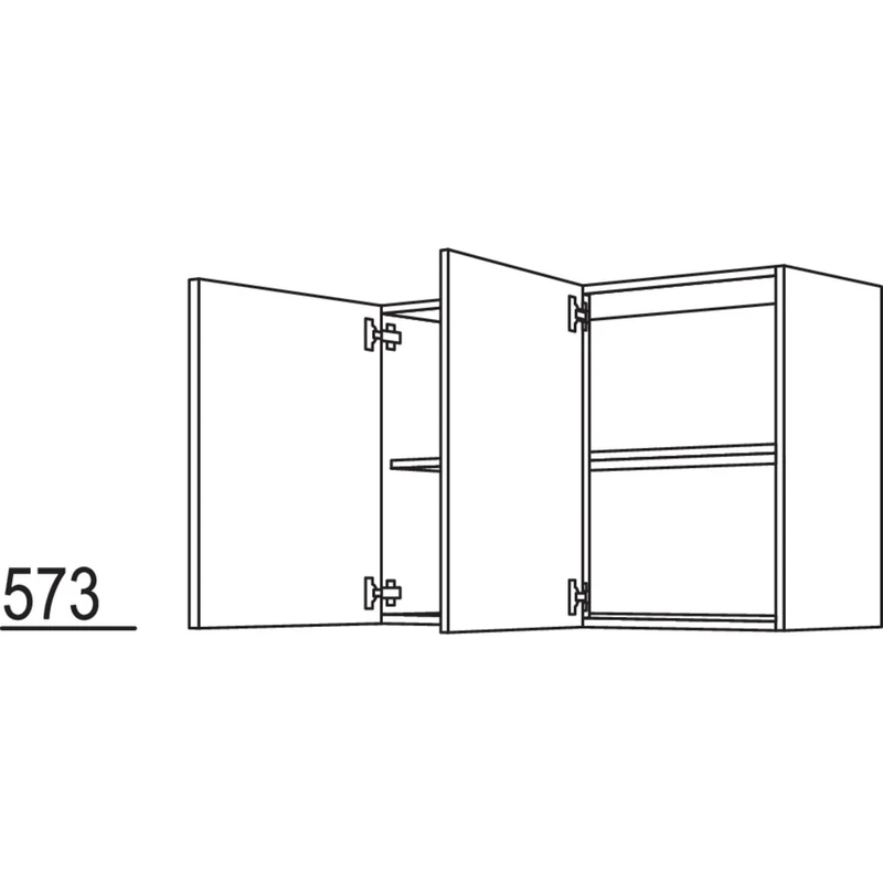 nobilia Wandschrank W2TP90-58 90 cm