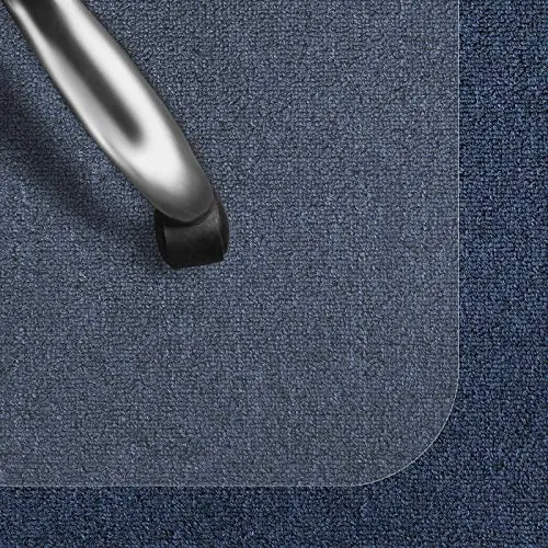 CASA PURA Bodenschutzmatte Transparent für Kurzflor-Teppich | Schreibtischstuhl Unterlage für Büro und Wohnen | Bodenmatten wahlweise für Teppich/Hartböden (75x120 cm)