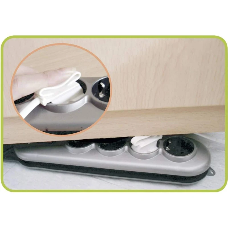REV Eurosteckdosenleiste - 4-Fach, extraflach, 1,5m, 2300W, weiß