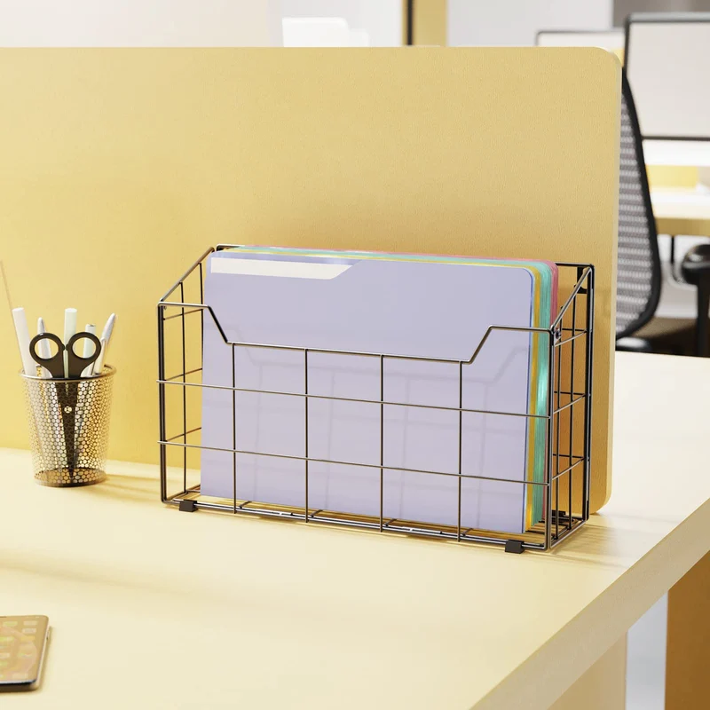 Univivi Wand-Organizer, Hängemappenhalter, Zeitschriftenhalter, Desktop-Aktenordner, Organizer für Dokumente, Papier, Post, Zuhause, Büro, 3 Stück