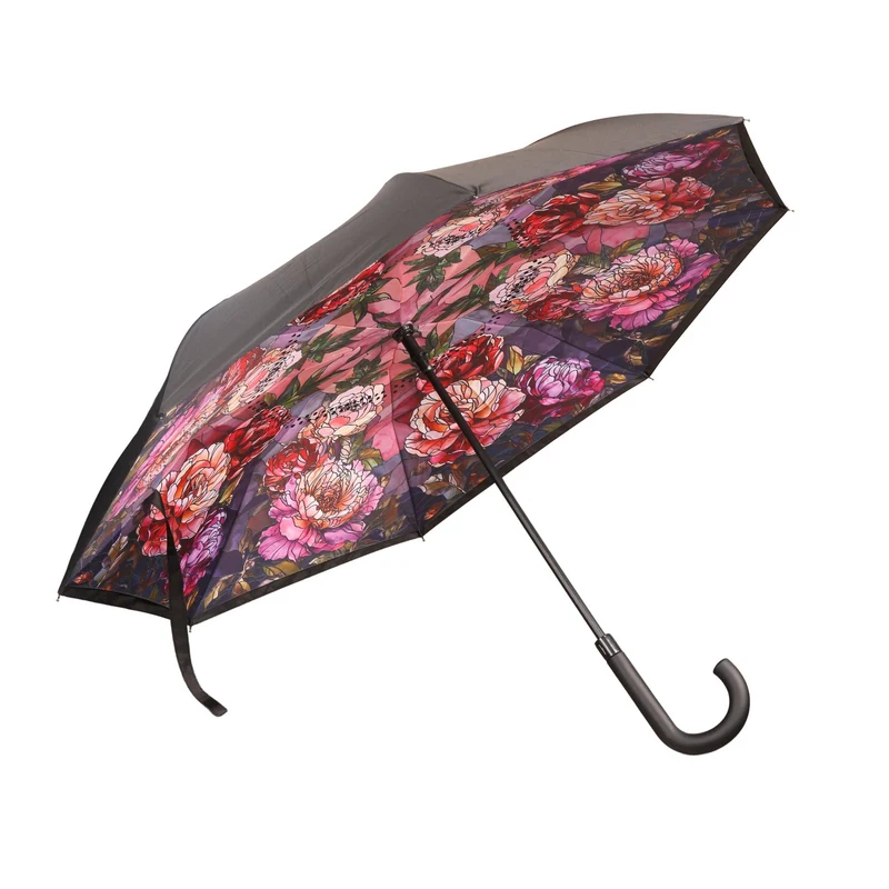 Goebel Louis Comfort Tiffany Upside-Down Schirm 'Pfingstrosen 80cm' 2026