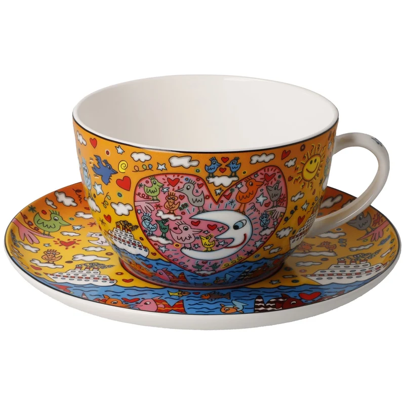 Goebel James Rizzi Milchkaffeetasse 'The Romance of the Sea 0,5l' 2026